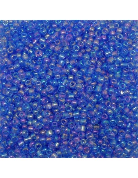 Petite perle bleu ciel irisé