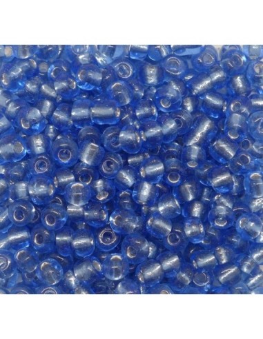 Perle de rocaille 4mm bleu bleuet 