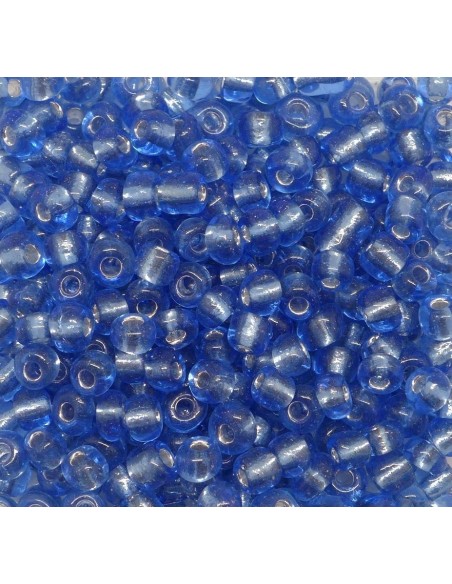 Perle de rocaille 4mm bleu bleuet 