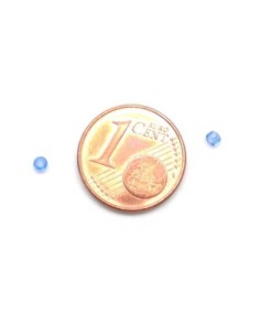 Perle de rocaille 2mm bleu ciel translucide 2