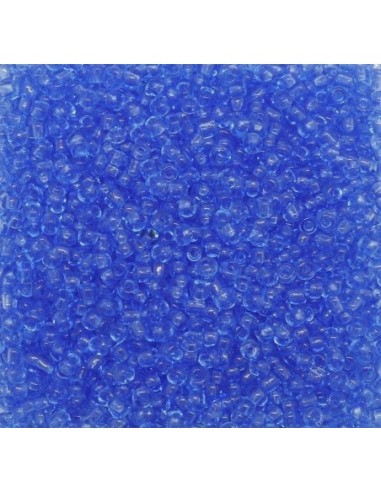 Perle de rocaille bleu ciel translucide