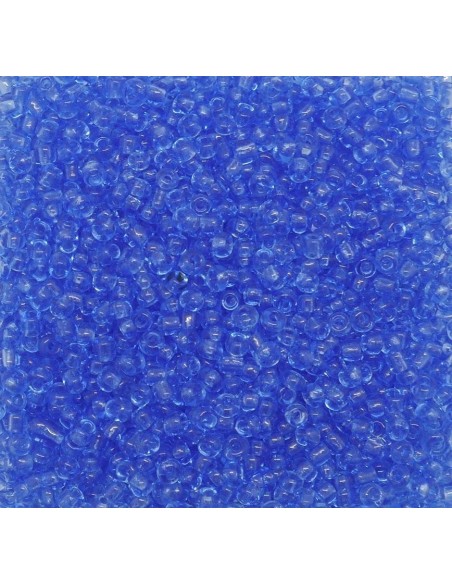 Perle de rocaille bleu ciel translucide
