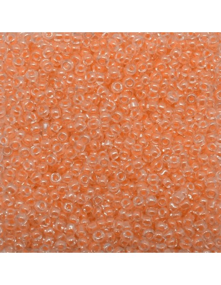 Perle de rocaille 2mm orange saumon pour tissage peyote