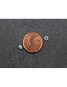 Perle de rocaille 3mm bleu dragée nacré, environ 910 perles 2
