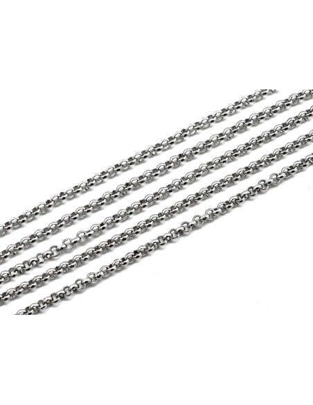 Chainette maille ronde en acier inox, maillon 3mm