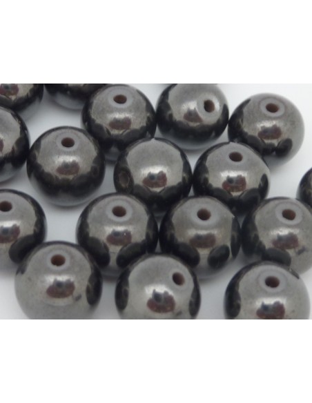 Perle hématite ronde 10mm