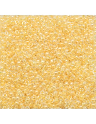 Petit perle de rocaille jaune poussin 2mm