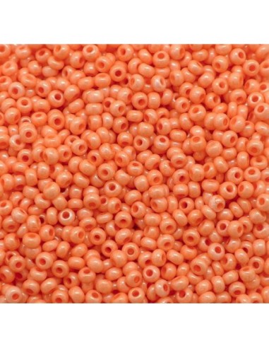 Petite perles de rocaille 2,5mm orange saumonpour bracelet wrap