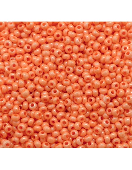 Petite perles de rocaille 2,5mm orange saumonpour bracelet wrap