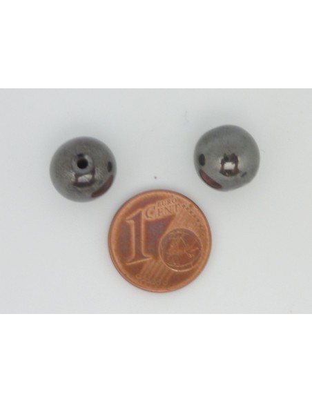 Perle hématite ronde 10mm