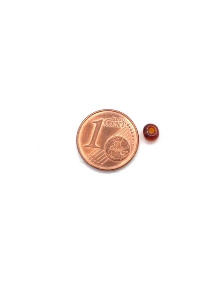 Perle de rocaille marron roux pour tissage de perles Perle de rocaille marron roux pour tissage de perles