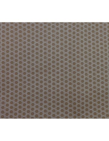 Tissus coton pas cher pour patch de couleur marron