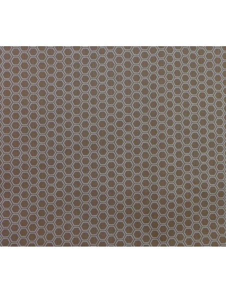 Tissus coton pas cher pour patch de couleur marron