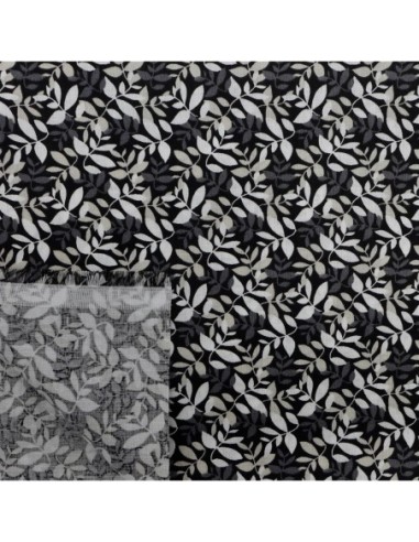 Tissus coton ton de noir pour création couture