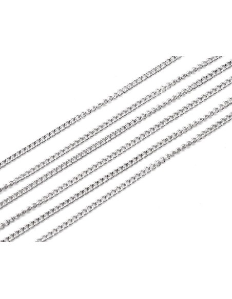Chaine argenté en acier inoxydable Chaine argenté en acier inoxydable