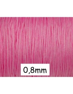 Fil de jade rose 0,8mm pour bracelet wrap