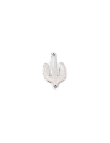 Perle cactus en métal acier inoxydable argenté pour boucles d'oreilles