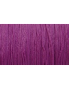 Cordon nylon tressé 0,8mm rose byzantin pour création de bijoux