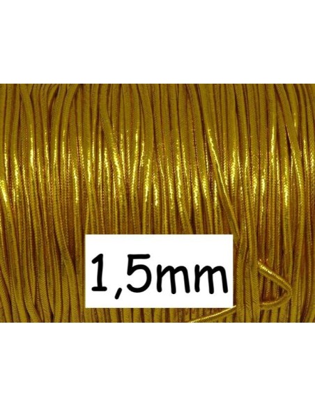 Fil élastique 1,5mm doré pour création bracelet
