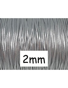 Fil élastique 2mm argenté