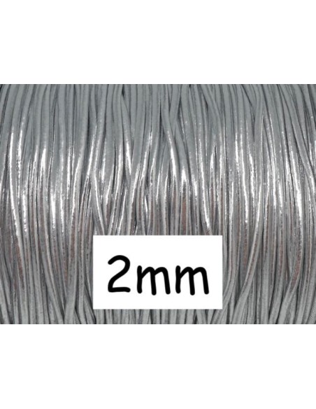 Fil élastique 2mm argenté 