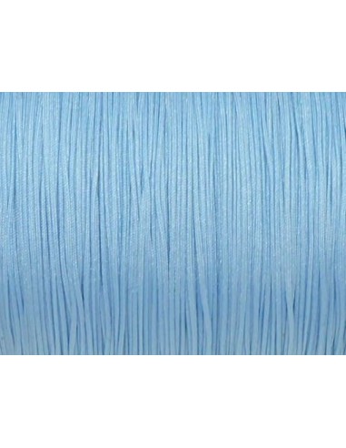 Fil de jade très fin bleu clair pour création bracelet