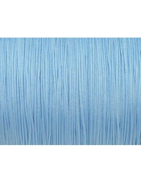 Fil de jade très fin bleu clair pour création bracelet