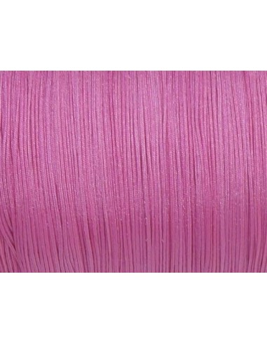 Fil de jade 0,5mm rose pour création bijoux