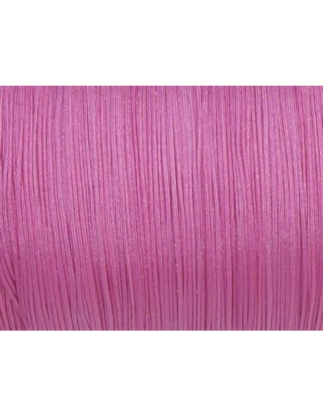 Fil de jade 0,5mm rose pour création bijoux