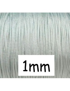 Fil de jade 1mm bleu dragée très clair - idéal bracelet tressé