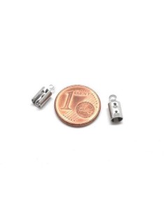 Embout serre fil en acier inoxydable pour cordon cuir de 4mm 2