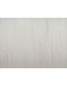 Fil de jade fin 0,8mm blanc - idéal bracelet Wrap, tissage 2