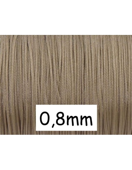 Fil de jade 0,8mm marron beige - idéal bracelet Wrap Fil de jade 0,8mm marron beige - idéal bracelet Wrap