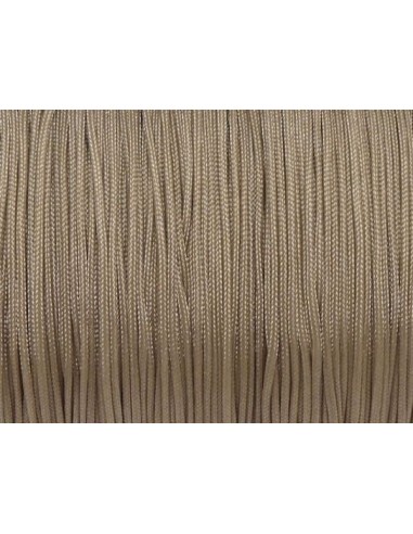 Fil de jade marron beige pour création bracelet