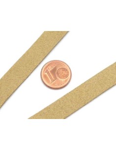 Lacet suédine 10mm beige vanille pour création bijoux 2