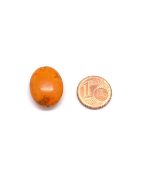 Perle ovale multicolore pour création bijoux pas chère