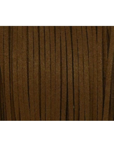 Lanière simili daim 2,5mm marron brun