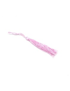 Pompon polyester rose pale brillant 10cm pas cher