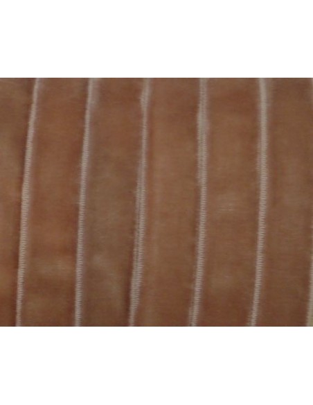 Ruban élastique 10mm en velours marron clair bisque - Idéal couture