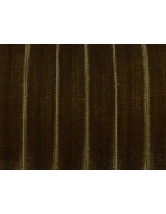 Ruban élastique 8mm en velours marron vert bronze - Idéal headband, couture, scrapbooking