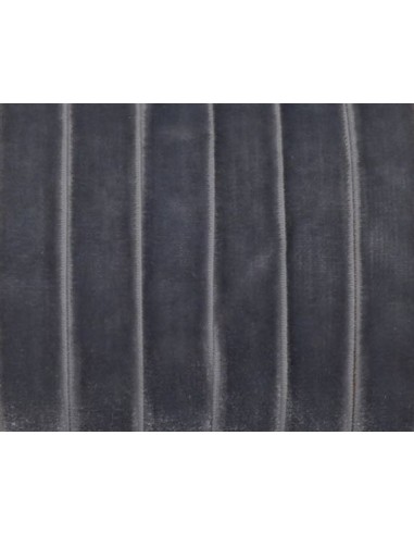 Ruban velours élastique plat 10mm gris - Idéal couture, scrapbooking