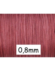 Fil de jade 0,8mm vieux rose pour Bracelet WRAP - SHAMBALLA