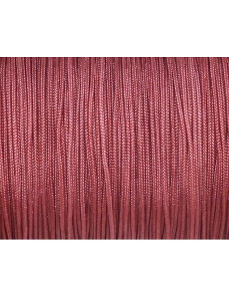 Fil de jade 0,8mm vieux rose pour bijoux