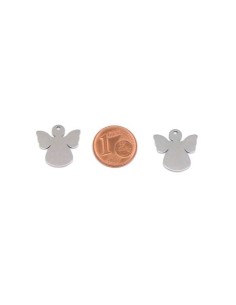 Breloque ange argenté en acier inoxydable 16mm pour bijoux 2