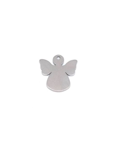Charm ange argenté en acier inoxydable pour bracelet