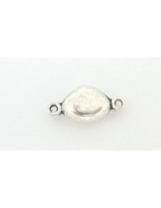 Connecteur, breloque, perle triangle en métal argenté 17,2mm