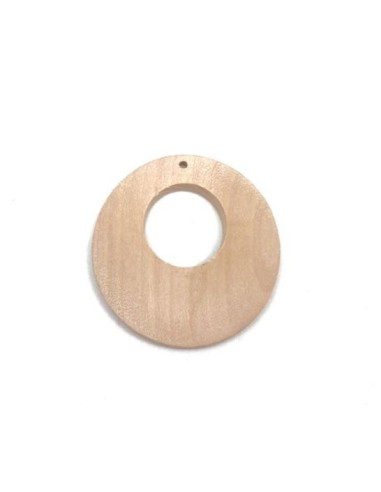 Créole en bois de 45mm de diamètre pour création boucle d'oreille