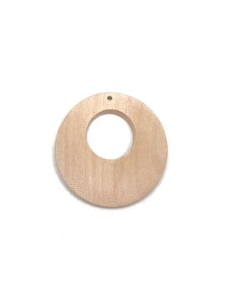 Créole en bois de 45mm de diamètre pour création boucle d'oreille