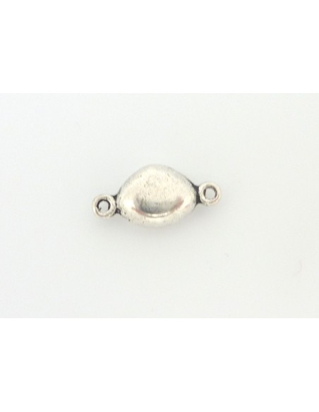 Connecteur, breloque, perle triangle en métal argenté 17,2mm