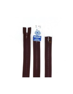 Fermeture éclair métallique 15cm bordeaux Z11 SUPRA non séparable 2